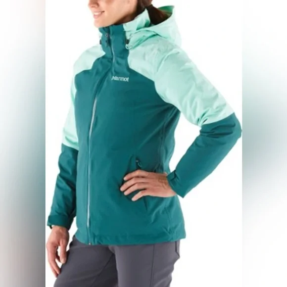NWT Marmot Featherless 3 in 1 Component Jacket Mallard Green/Meadowbrook Size S - Picture 2 of 15